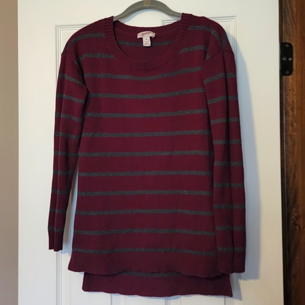 Arizona Split Hem Tunic Pullover Sweater